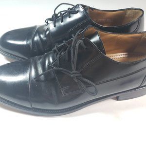 Bostonian Men's Tahoe Black Cap Toe Dress Shoes 11